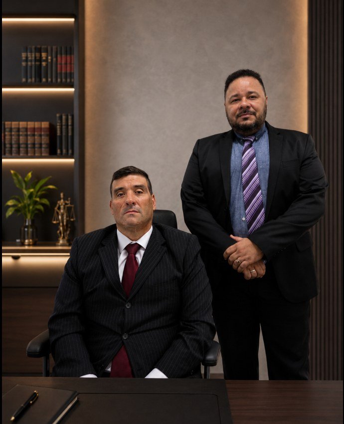 Sócios da Franco & Oggioni Advogados no escritório em Angra dos Reis